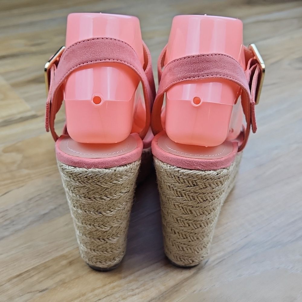 🔸️Madden Coral Vail Buckle Strap Espadrille Wedge Heels Size 8.5 - Picture 9 of 12